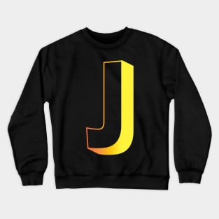 Letter J Letter Art Crewneck Sweatshirt